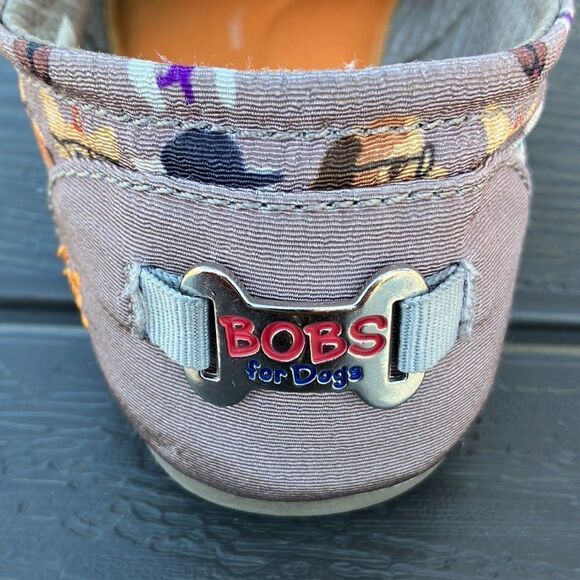 BOB’S from SKECHERS Dog Print Canvas Slip On Memory Foam Shoes Sz 7.5 - Picture 9 of 9